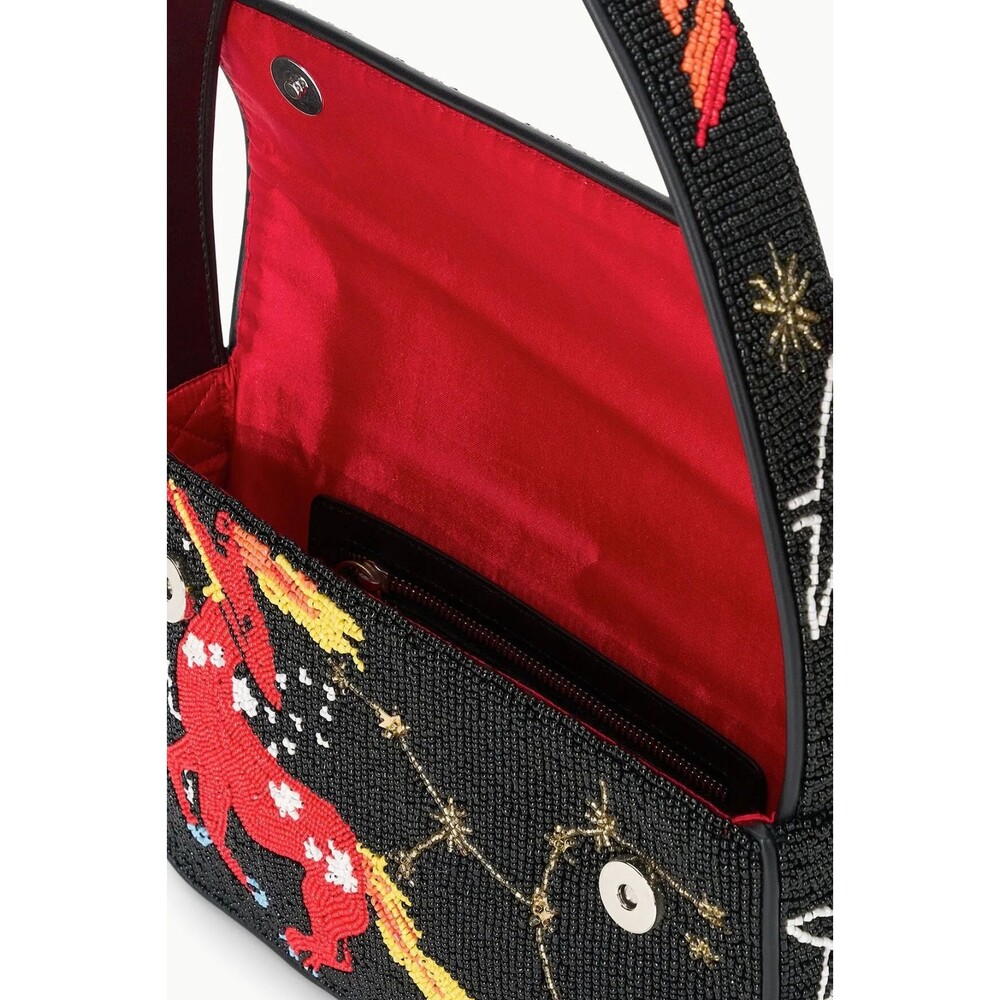 STAUD Beaded Zodiac Tommy Bag Sagittarius Limited Collection NWT - Picture 5 of 6